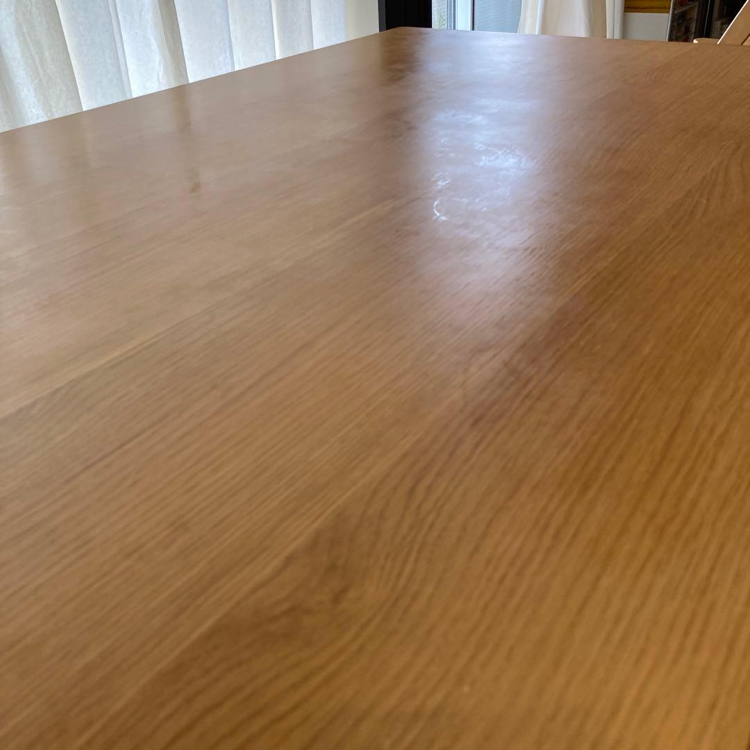 無印　【リビングでもダイニングでもつかえるテーブル ・4】130✖️80 オーク材