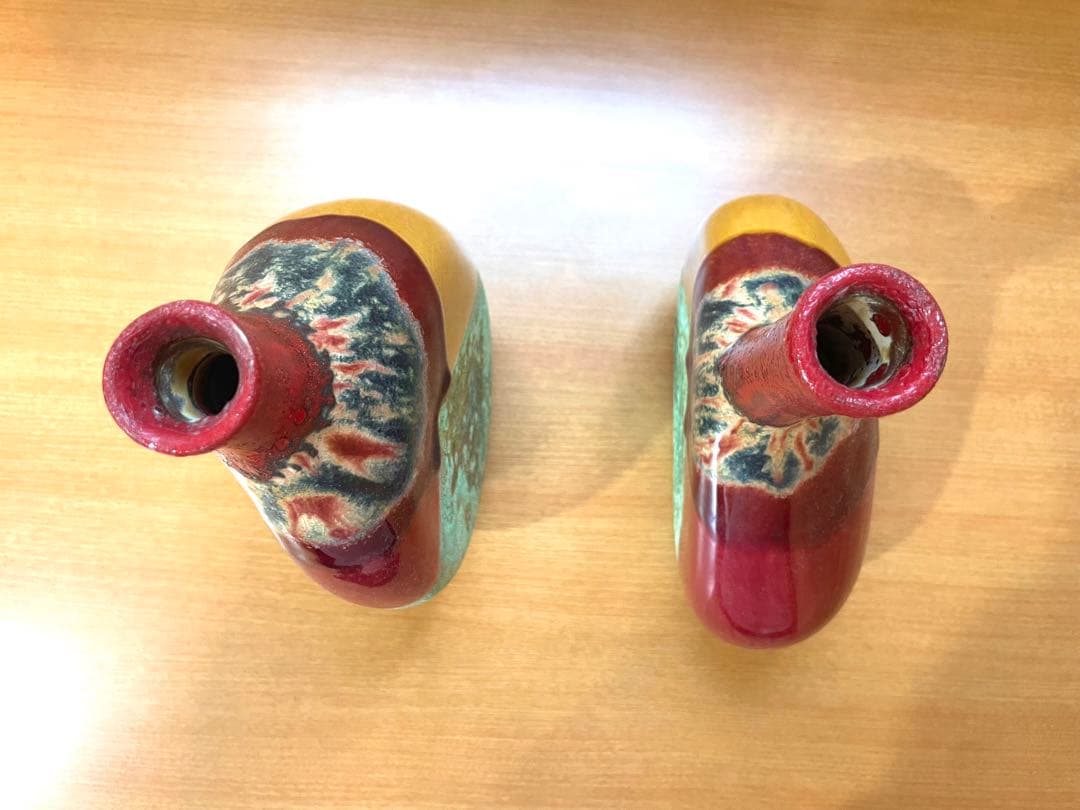 Ceramic Matters モダンアート フラワーベース　2個セット