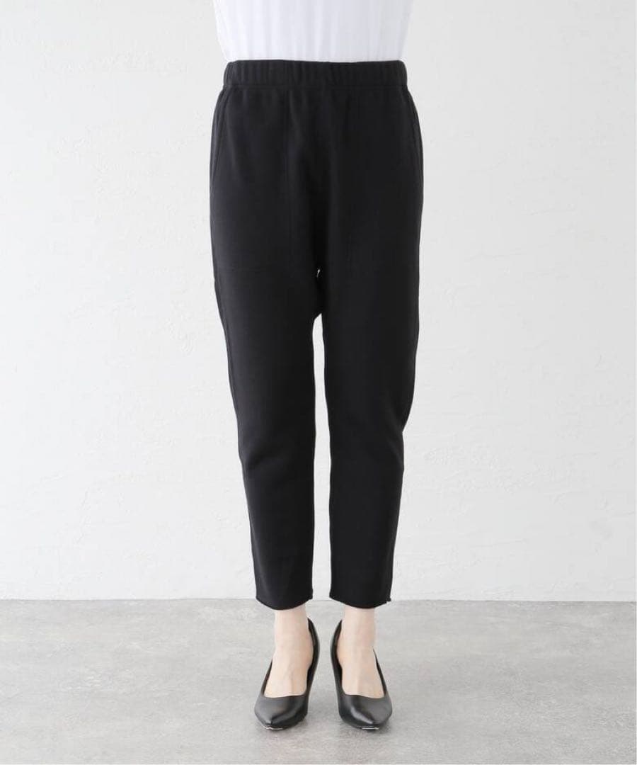 【L'Appartement】サルエル　スウェットパンツ　ブラック　サイズ38