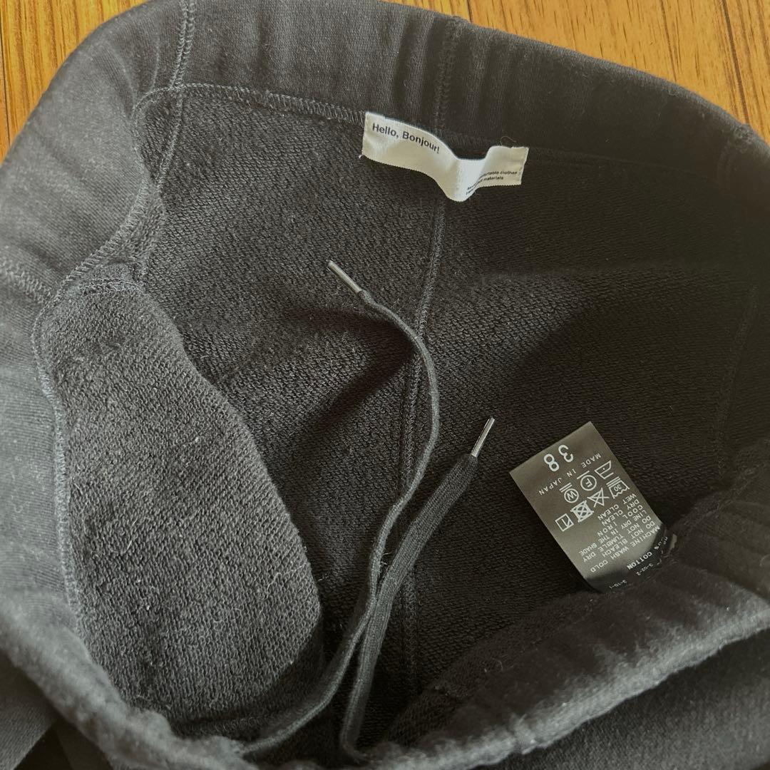 【L'Appartement】サルエル　スウェットパンツ　ブラック　サイズ38