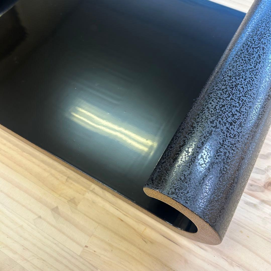 石目乾漆 巻足花台/作・組橋泰公 二代目 仁斉(証明