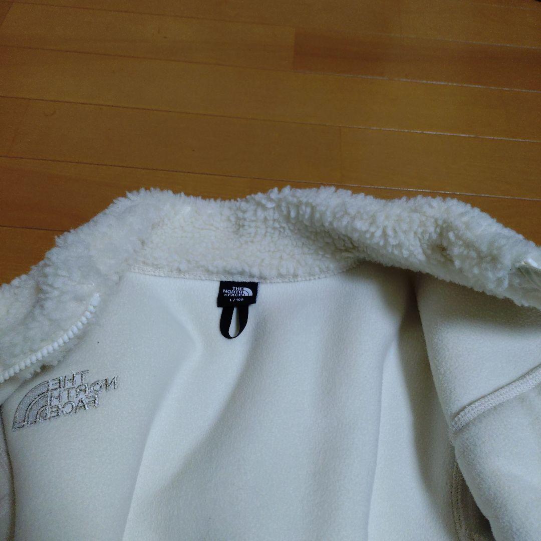 ノースフェイス　白色ボアジャケット