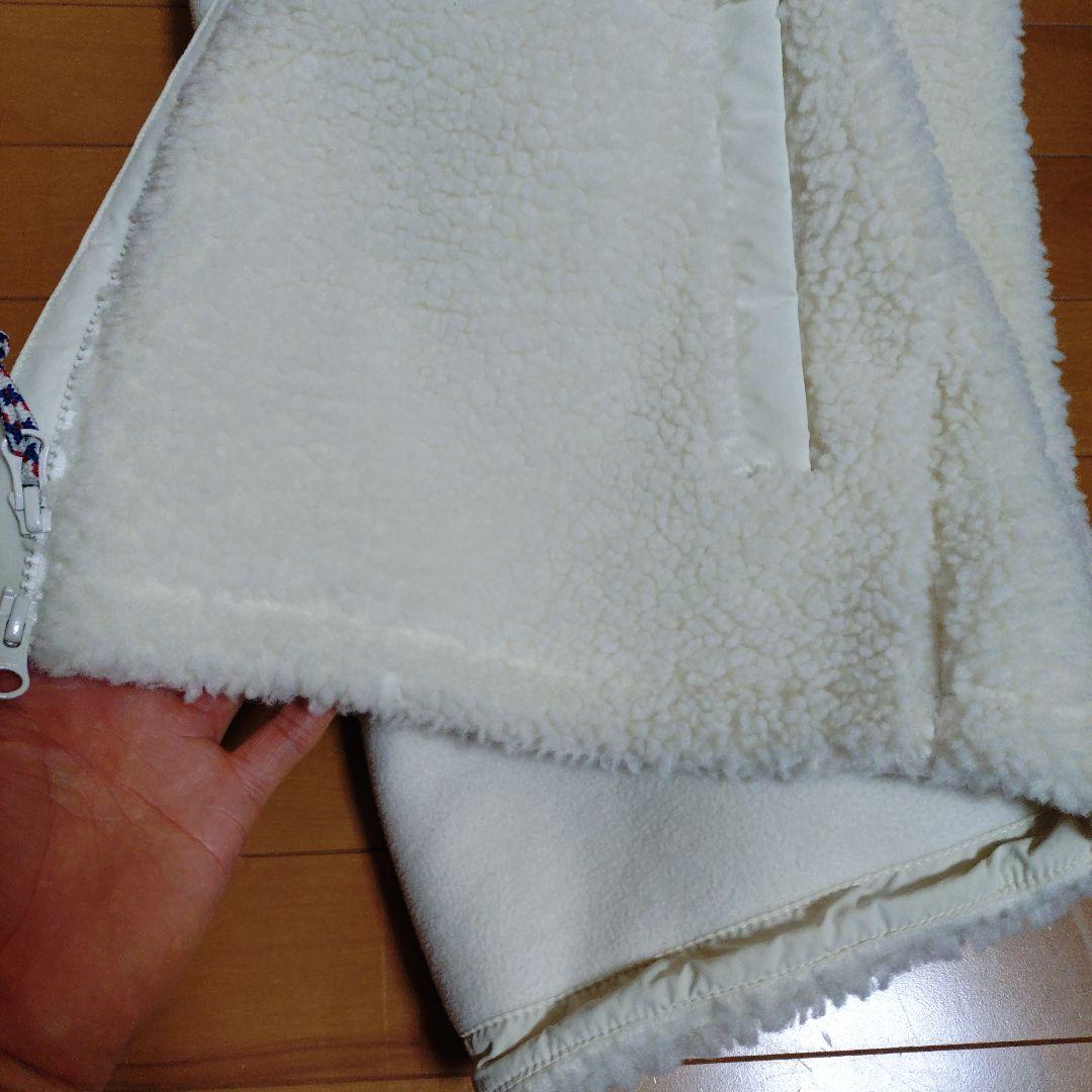 ノースフェイス　白色ボアジャケット