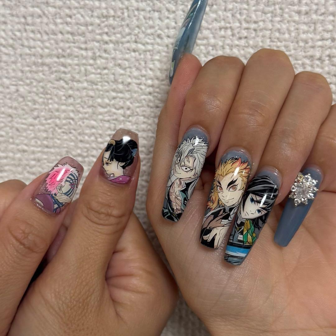 プレインシート　痛ネイル　ネイルシール　ネイルチップ