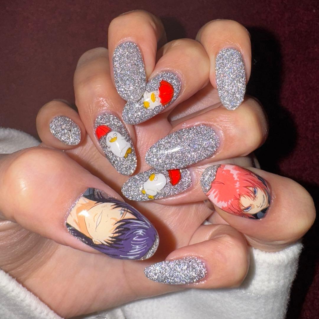 プレインシート　痛ネイル　ネイルシール　ネイルチップ