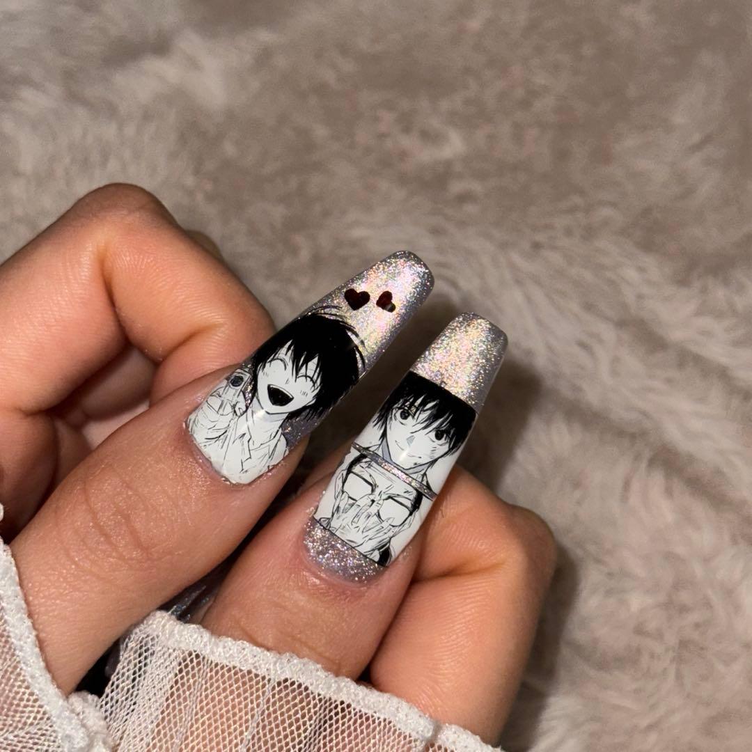 プレインシート　痛ネイル　ネイルシール　ネイルチップ