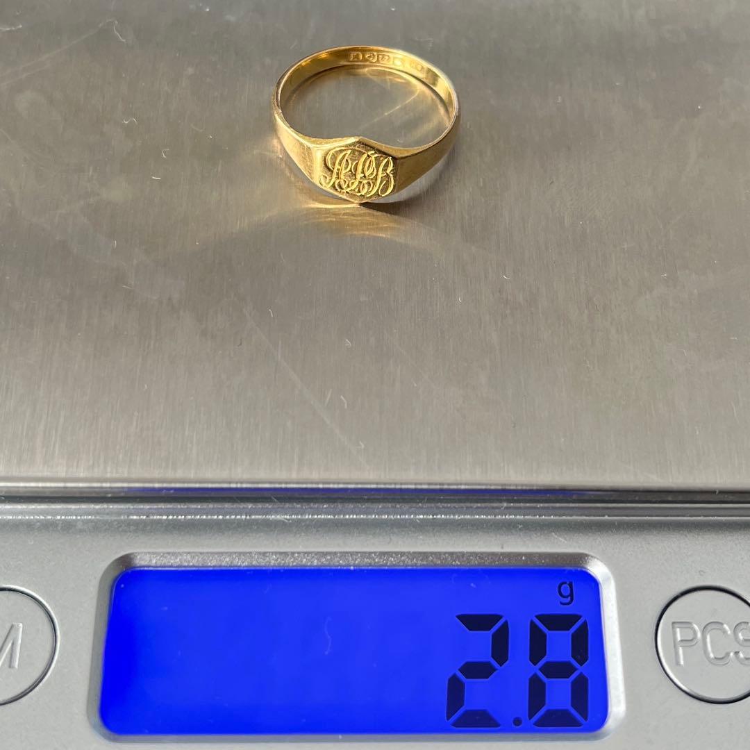 Special 超希少　英国　イギリス　アンティーク　22金　シグネットリング