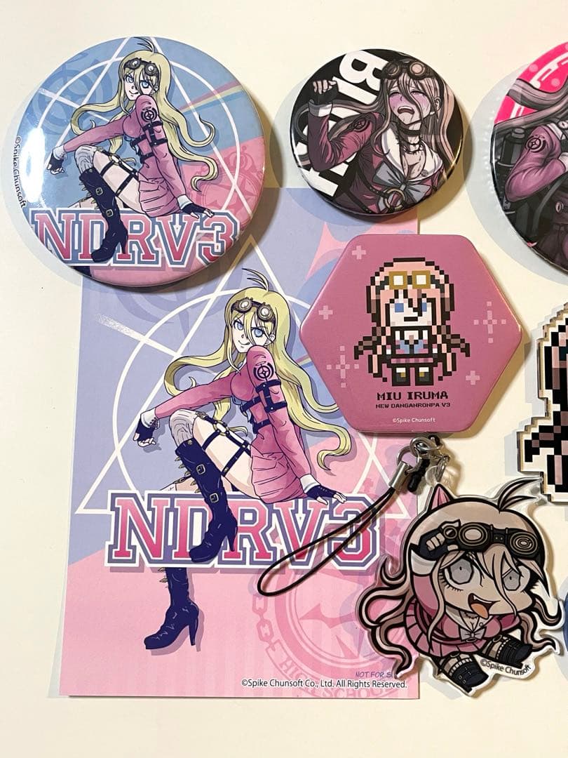 入間美兎 グッズ7点セット ニューダンガンロンパV3 テレ顔 ハート缶