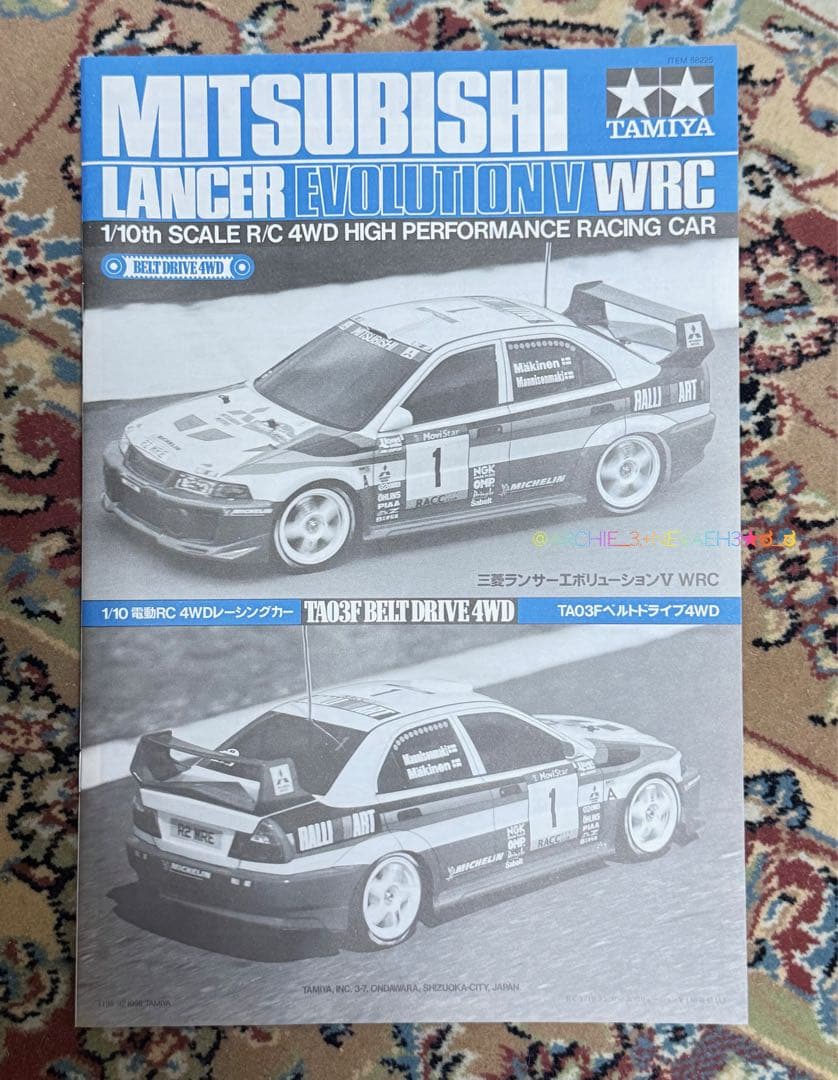 未組立て★タミヤ★三菱ランサーエボリューションV WRC TA03Fシャーシ