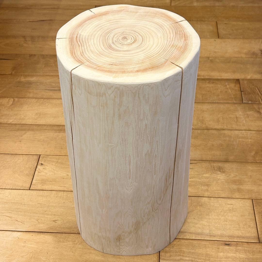 檜　丸太　椅子　スツール　No.1066