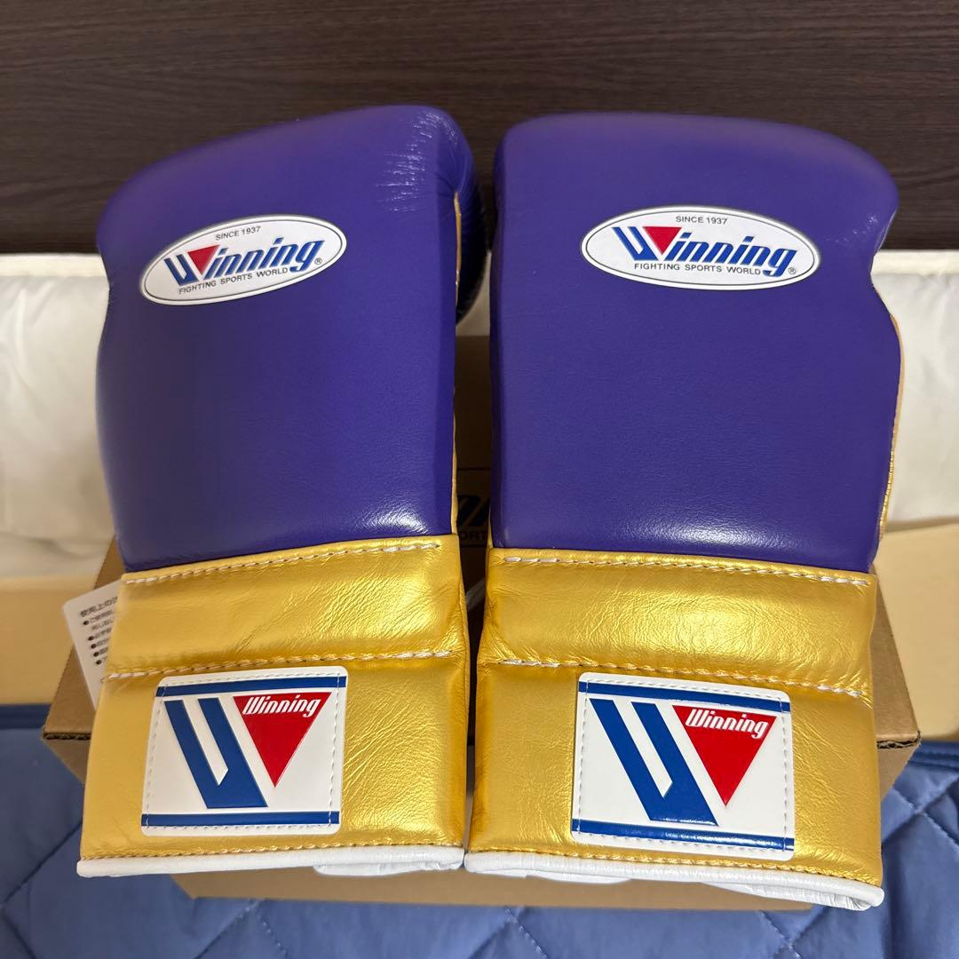 ウイニング winning ボクシンググローブ　14オンス　紫/金 ウイニング winning ボクシンググローブ 14オンス 紫/金 ボクシング