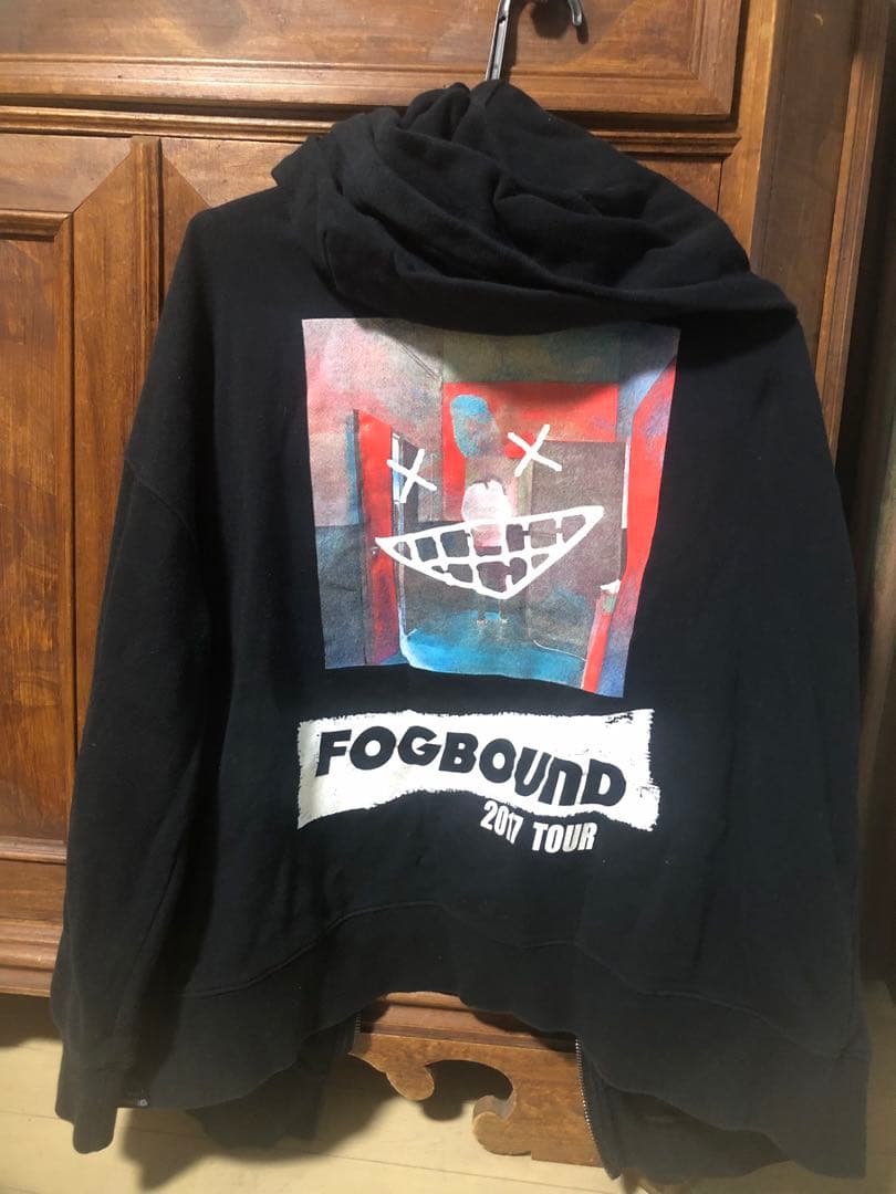 FOGBOUND 2017 TOUR Lサイズ ブラックジップフーディ
