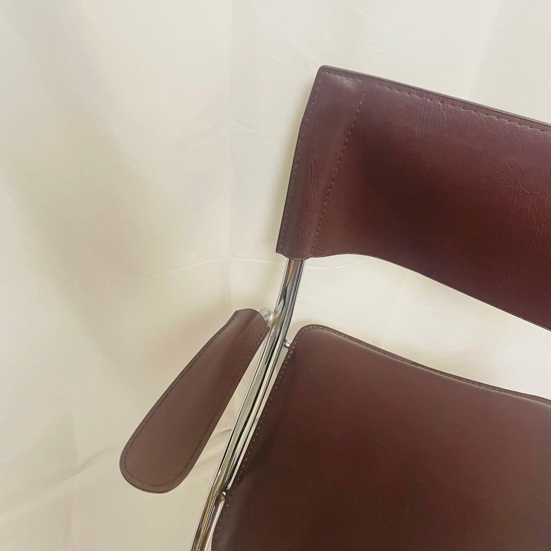 ポストモダン スチールフレーム アームチェア スペースエイジ｜Space