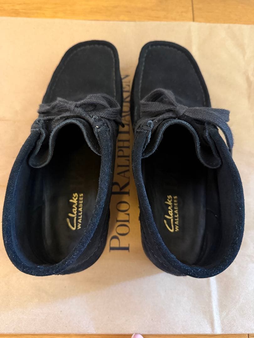 Clarks クラークス ワラビー スエード 26cm ブラック