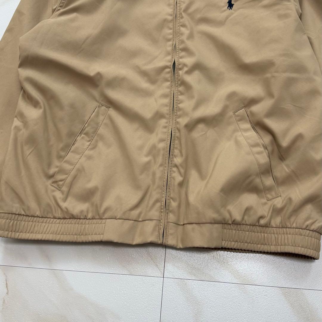 極美品✨ポロ ラルフローレン スイングトップ 黒ポニー刺繍 ベージュ L