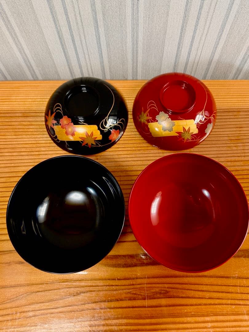 新品5.5万❗️輪島塗蒔絵夫婦椀