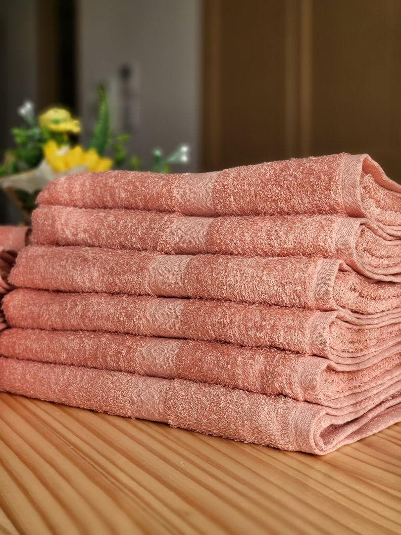 激安キッチン・日用品・その他 - 泉州タオル 高級綿糸サーモンピンク