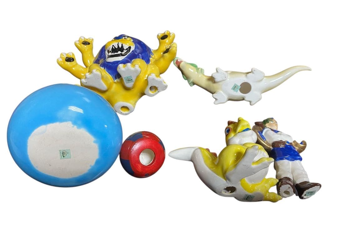 ドラゴンクエスト 陶器フィギュア 16体セット 当時物 シール付き美品 ENIX