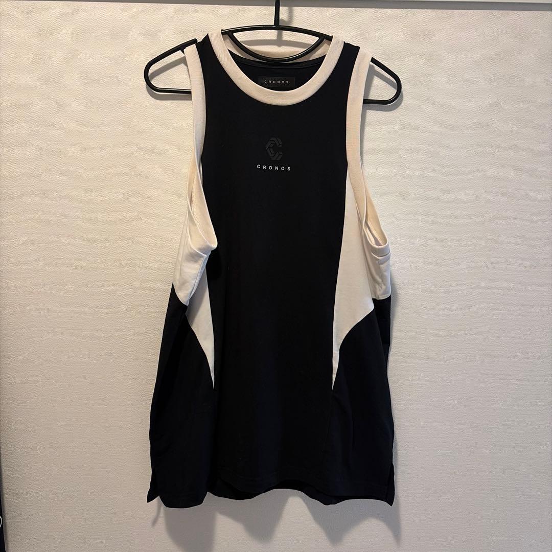 CRONOS タンクトップ S ブラック/ホワイト - メルカリ