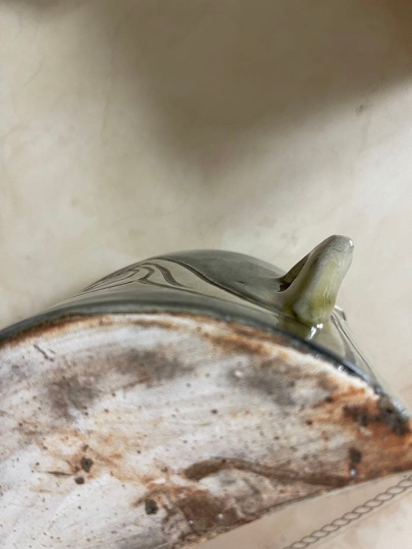 金城次郎（人間国宝）抱瓶　魚　魚汶（小）