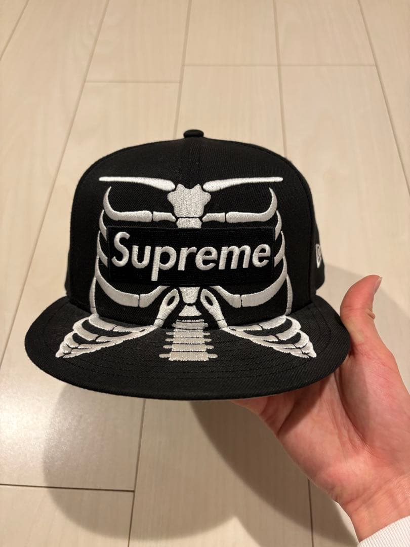 帽子 supreme bones box logo new era cap Supreme Bones Box Logo New Era 59Fifty Fitted Hat Black - FW25 - US