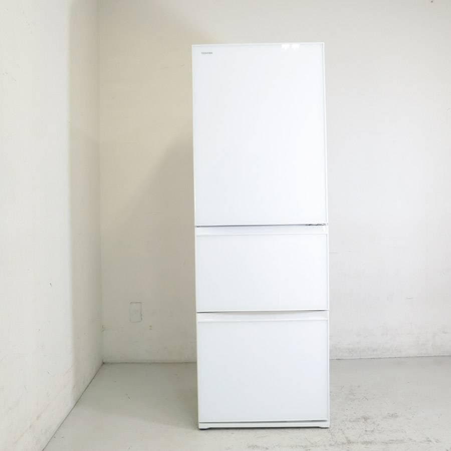 東芝 ベジータ 363L 3ドア 冷蔵庫 GR-R36SXV(EW) ホワイト TOSHIBA