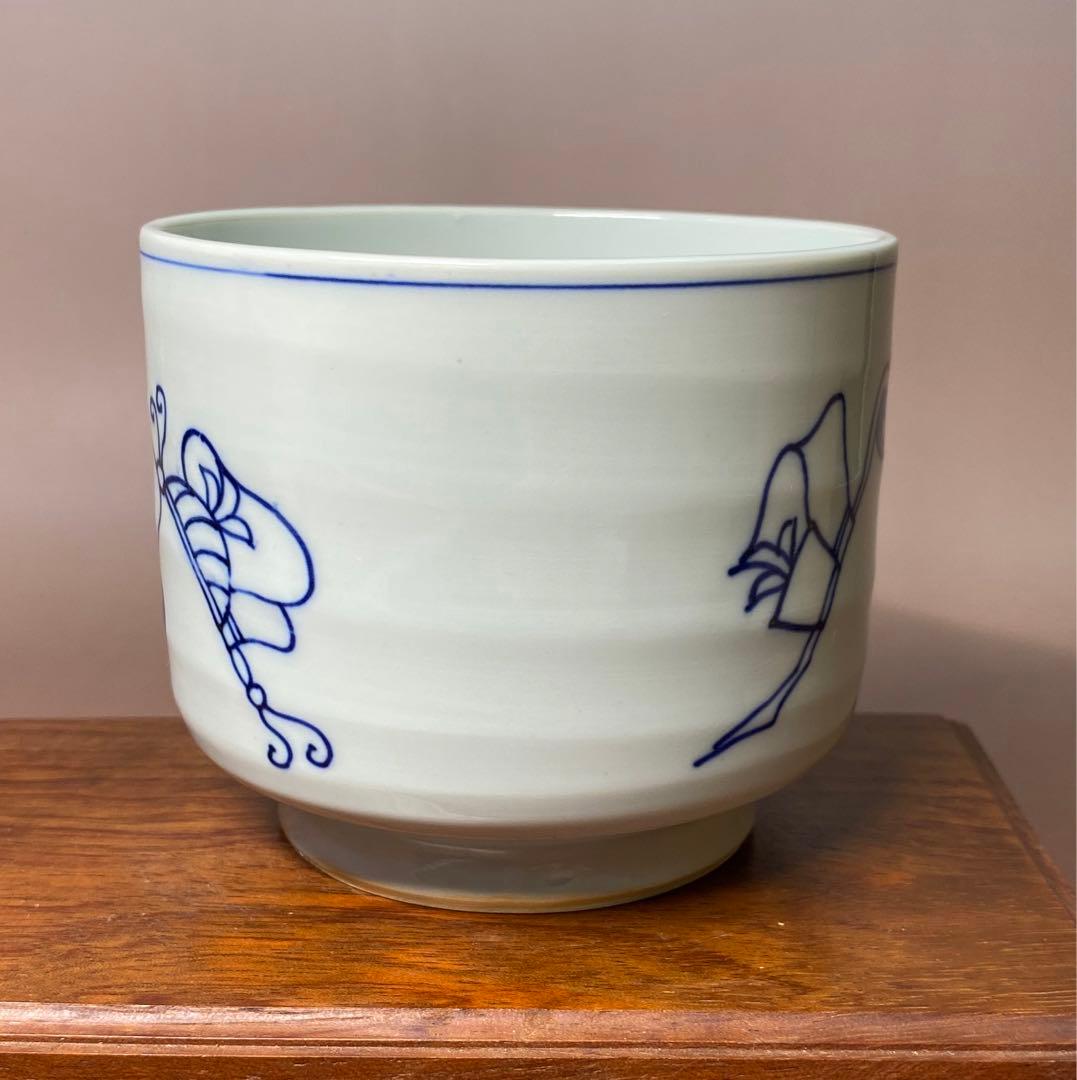 茶道具】清閑寺窯 祥平造 染付冠手火入（共箱） - メルカリ