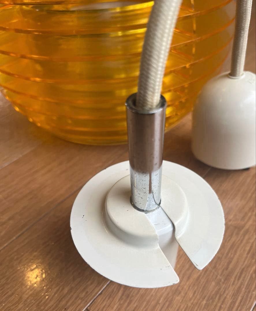 ヴィンテージ　70's ペンダントランプ　ミッドセンチュリー　スペースエイジ