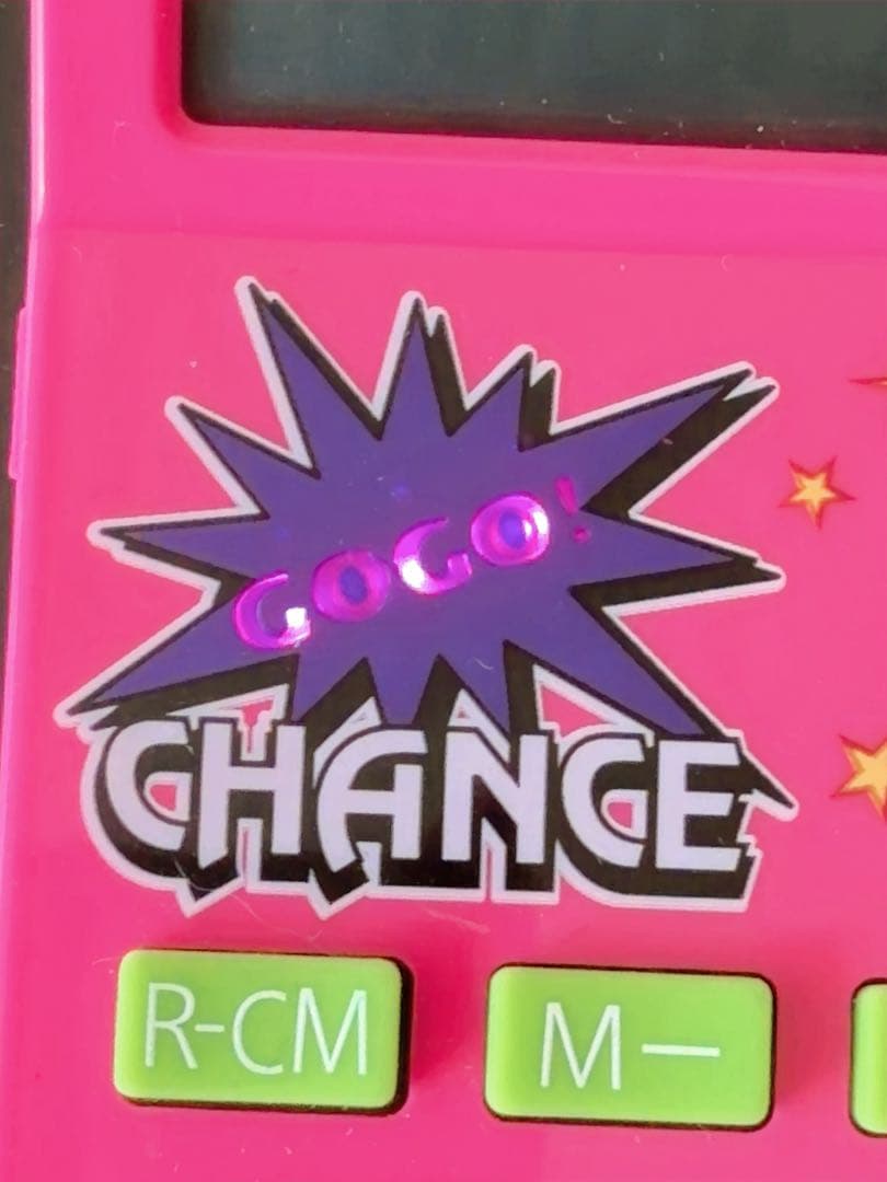 レア ジャグラー電卓 ピンク