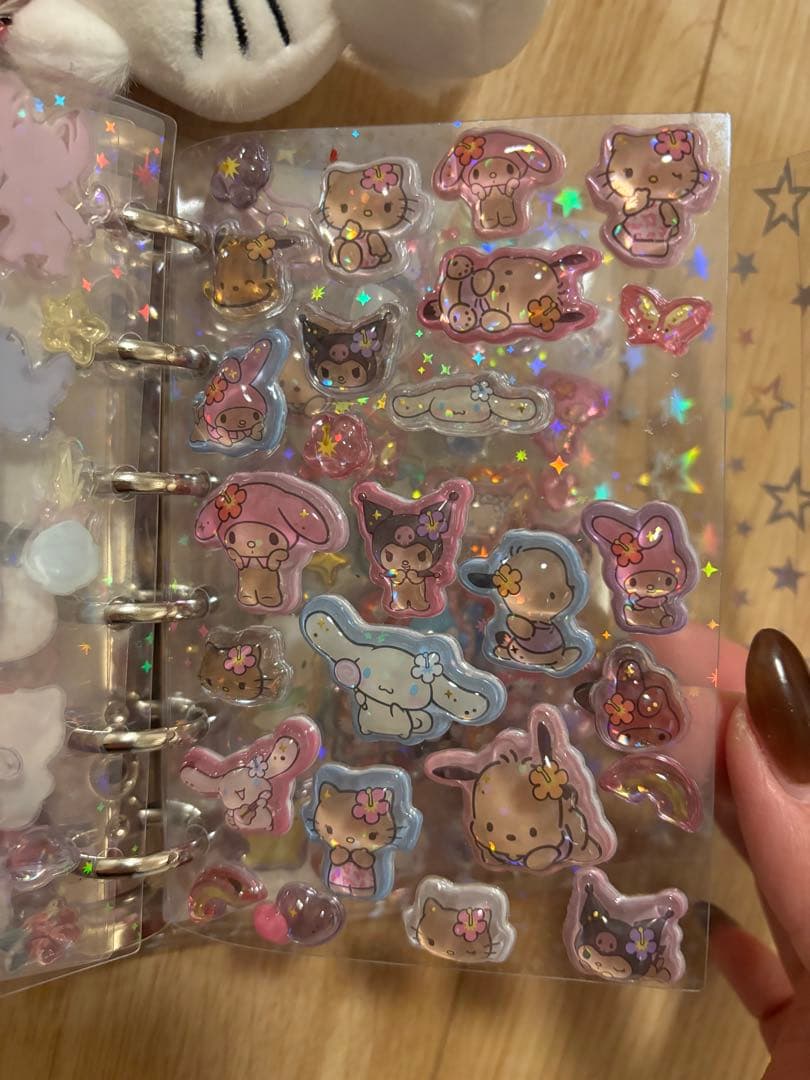 シール帳　完成品　サンリオ　ボンドロ　おはじきシール