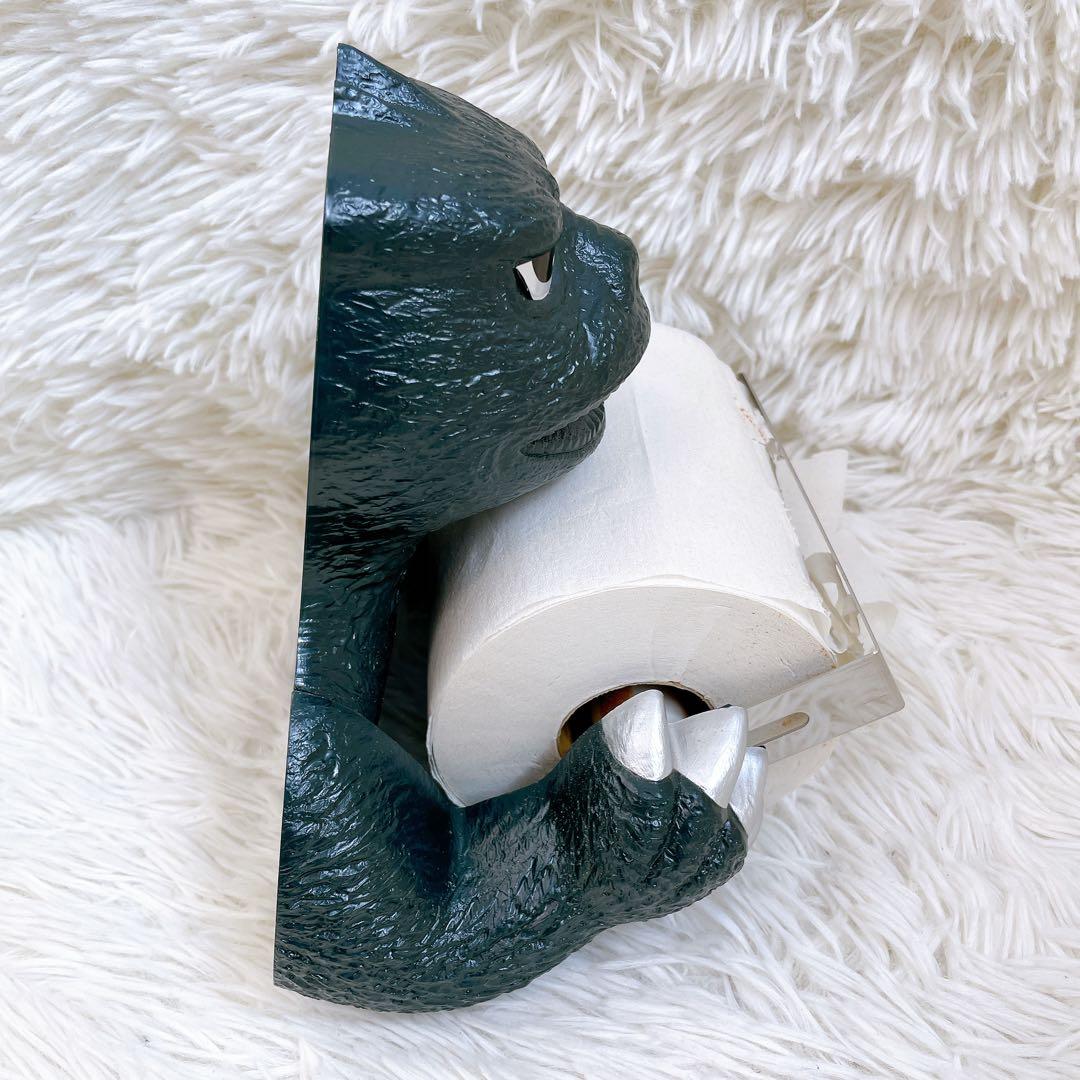 極美品✨希少 ゴジラ ペーパーホルダー - メルカリ