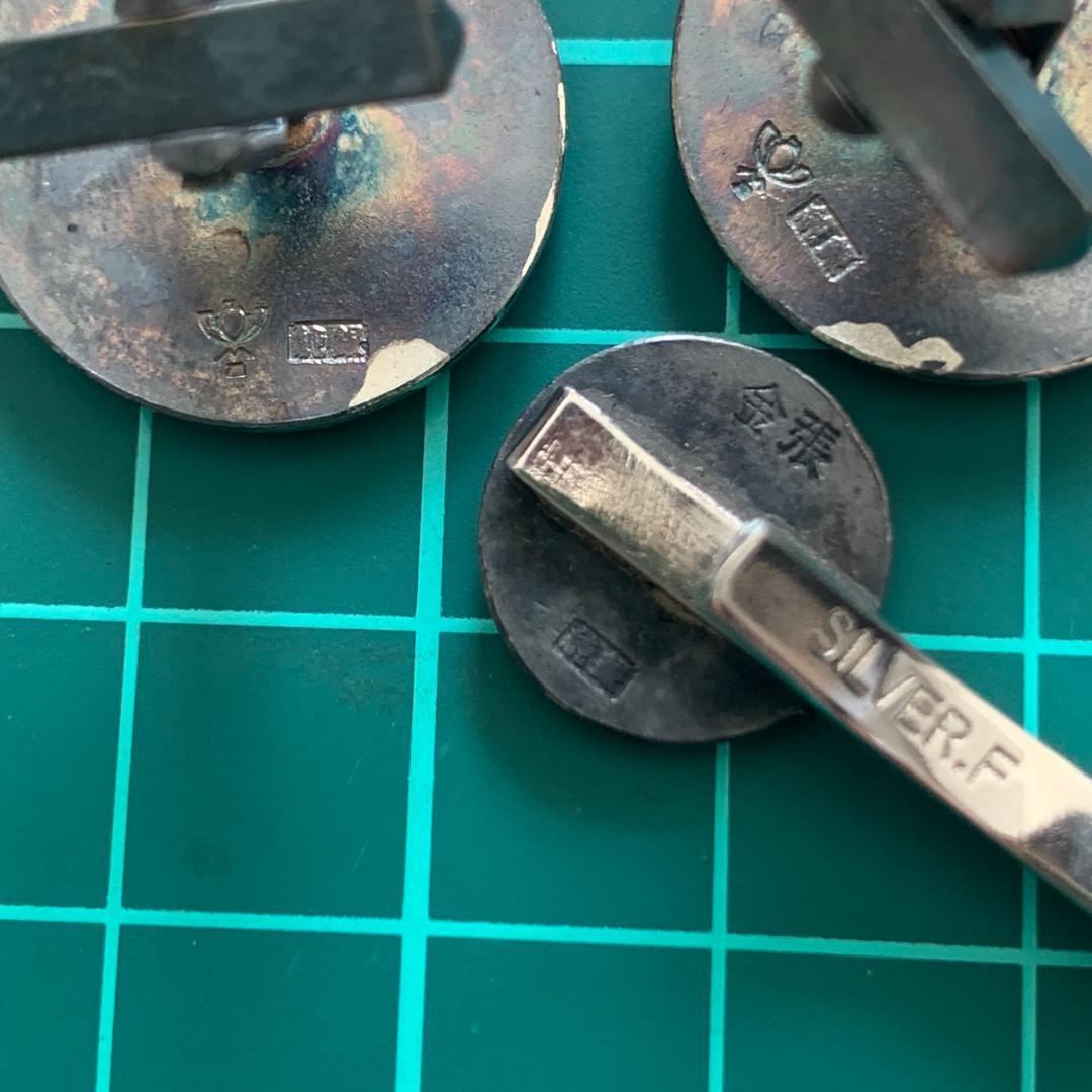 北里研究所のメダル2種とKITASATO 純銀 カフスネクタイピン まとめセット