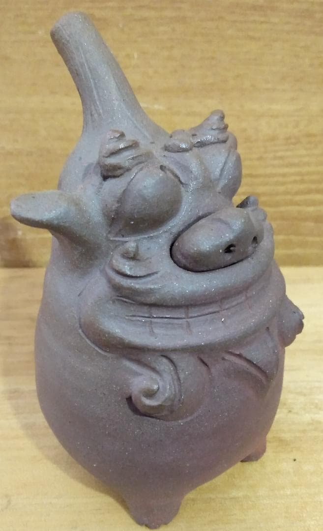 「比嘉泥佛作 しょうゆさシーサー」 沖縄/工芸品/レア/