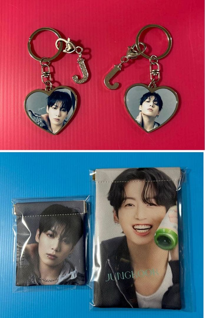 BTS Jungkook ハート型アクリルフォトブロック•スクエアフォトブロック