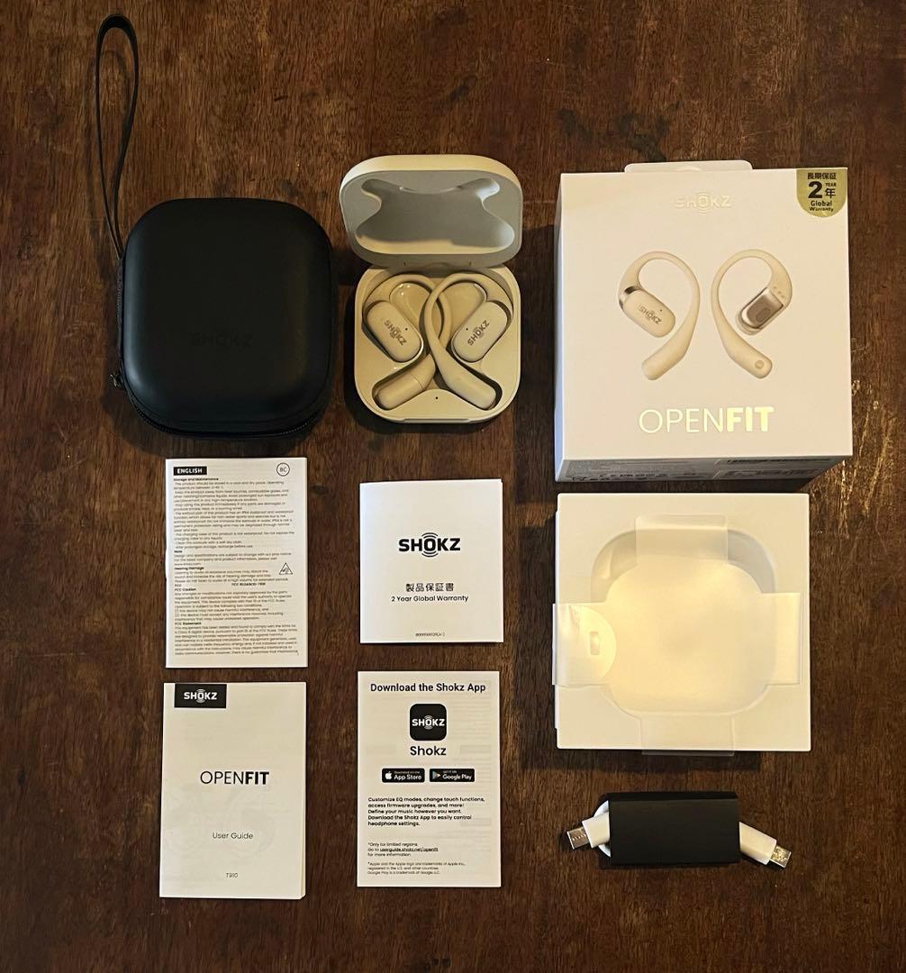 SHOKZ OPENFIT ベージュ 保証期間内