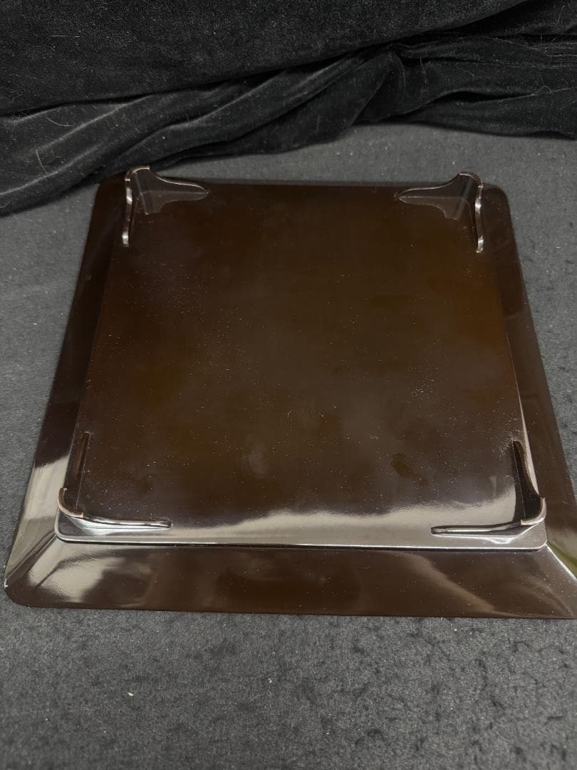 輪島塗り　時代蒔絵盆 竹雀 漆芸 脚付膳　足付き膳　　お膳台　五枚　共箱