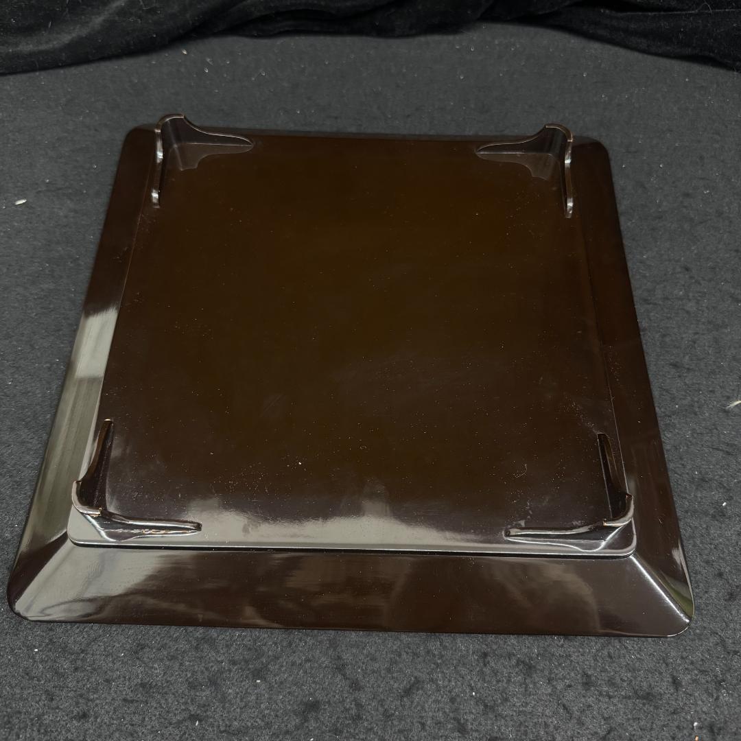 輪島塗り　時代蒔絵盆 竹雀 漆芸 脚付膳　足付き膳　　お膳台　五枚　共箱