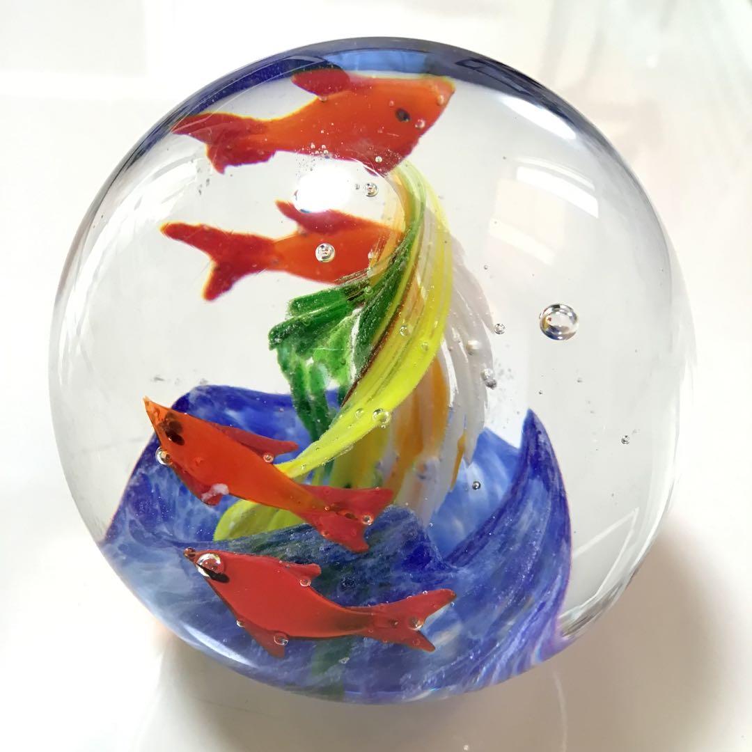 ガラス細工｜赤ブチ金魚｜フォーカートグラスワークス 金魚