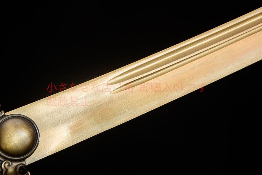 サンゴールド刺繍春刀-高性能マンガン鋼 古兵器 刀装具　日本刀　模造刀 居合刀