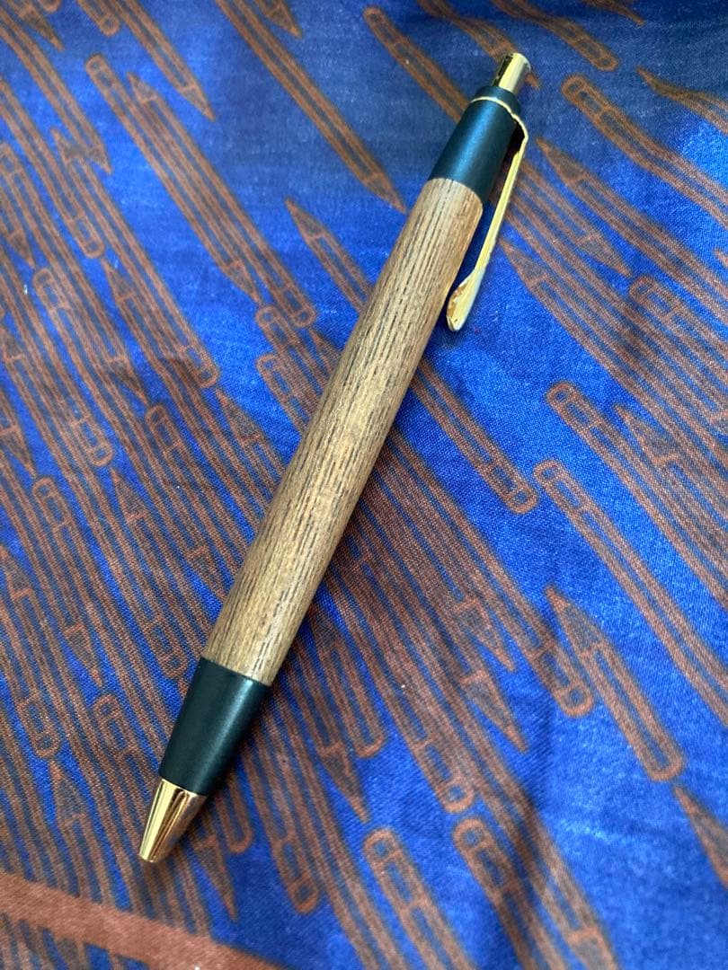 野原工芸欅シャープペンシル0.5 固定式口金 工房楔欅の杢0.5mm