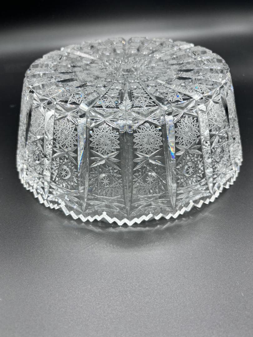 クリスタルガラス 大皿 ディスプレイ 炭入れ 直径23cm ROGASKA?