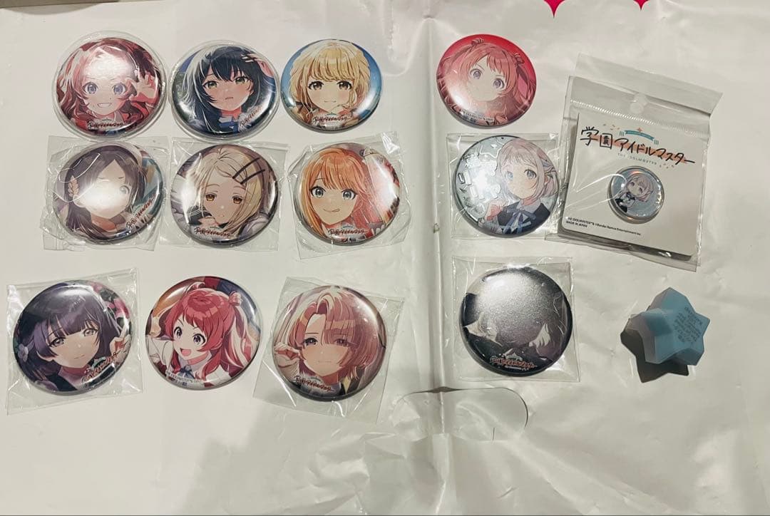 【まとめ売り】学マス 引退品 40点 CD ペンライト たぴぬい 缶バッジ