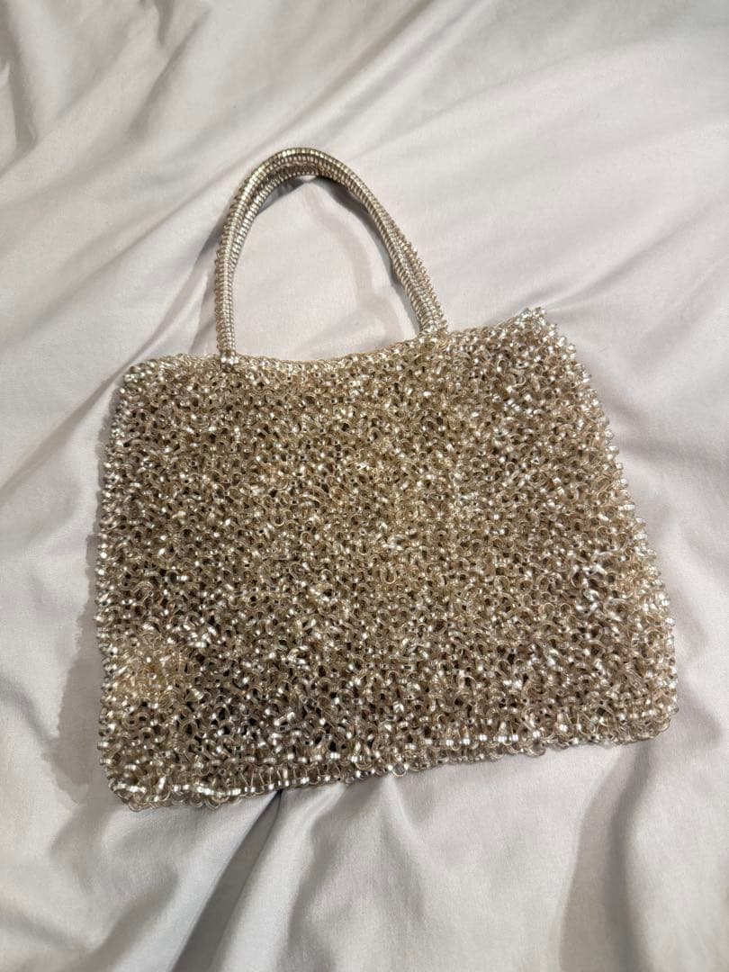 アンテプリマ　ワイヤーバッグ　ゴールド