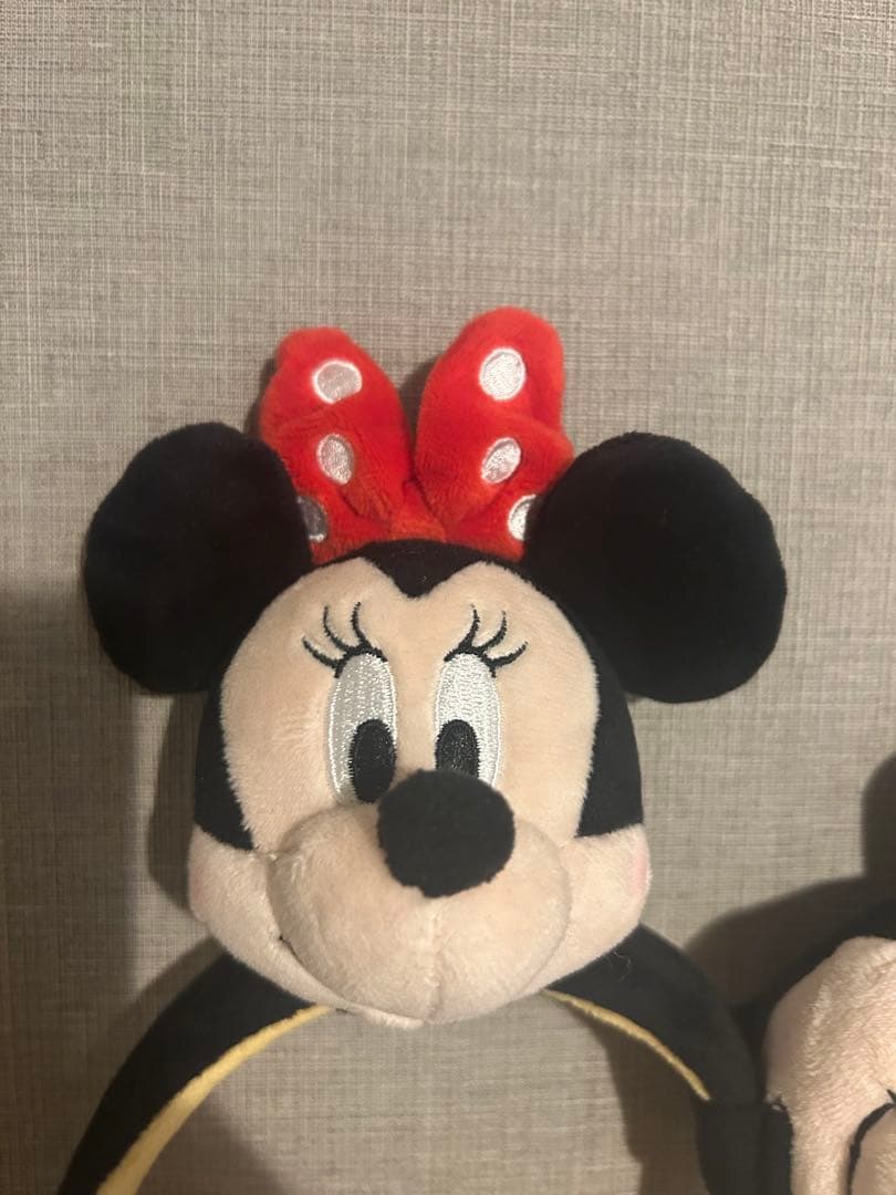 香港ディズニーランド ミッキー・ミニー ヘアバンド カチューシャ