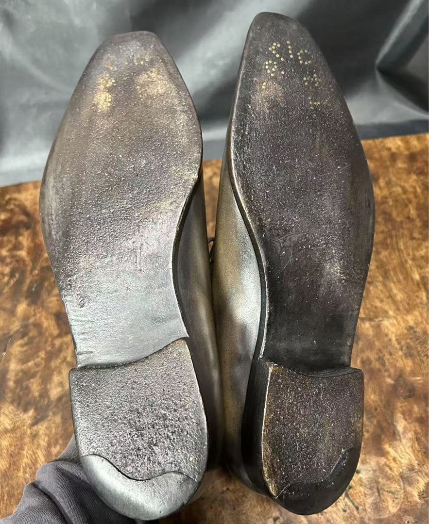 ベルルッティ BERLUTI アレッサンドロ ホールカット レザーシューズ8.5