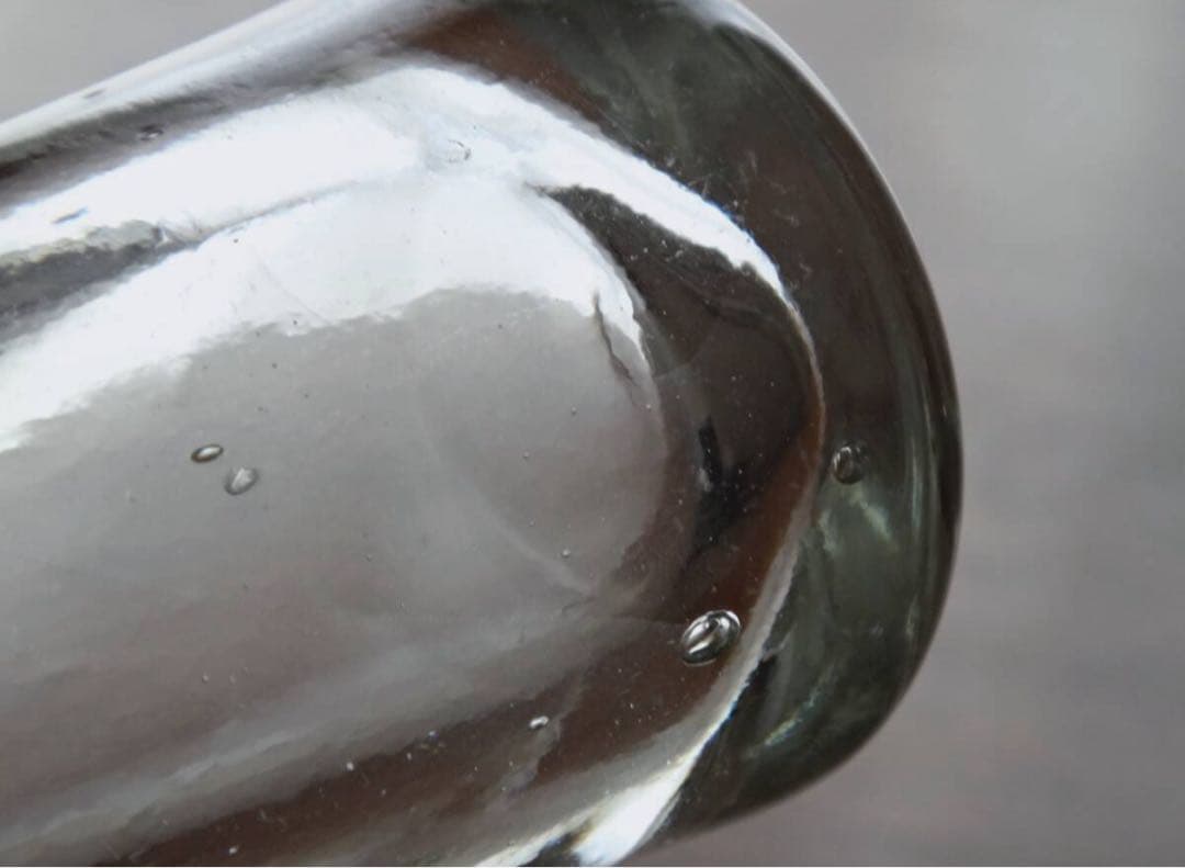 1800年代 古いワイン樽のガラス栓 フランス 手吹きガラス