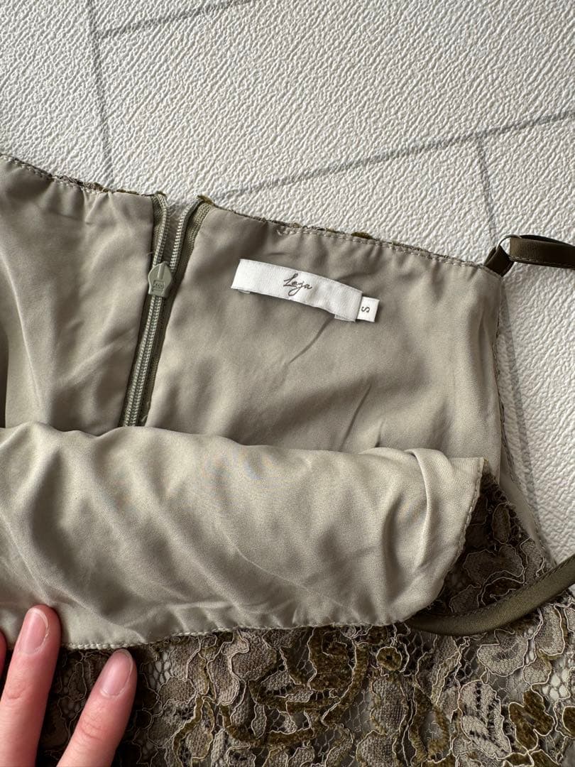 Leja パール付きボレロ　刺繍キャミワンピ　オケージョン　結婚式　お呼ばれ