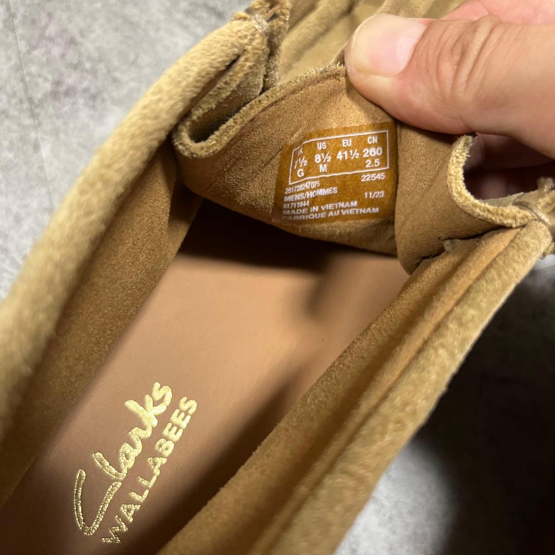 極美品 clarks ワラビー US8.5 送料無料