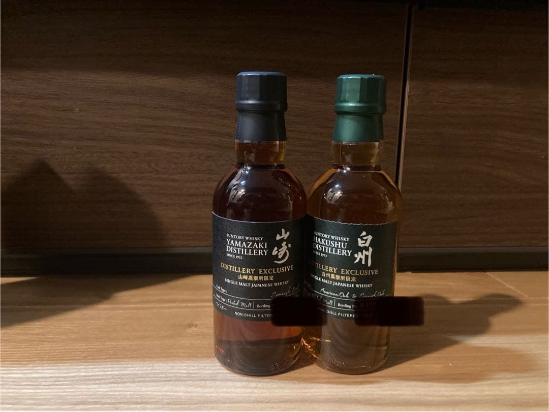 山崎蒸溜所限定ウイスキー、白州蒸溜所限定ウイスキーセット販売