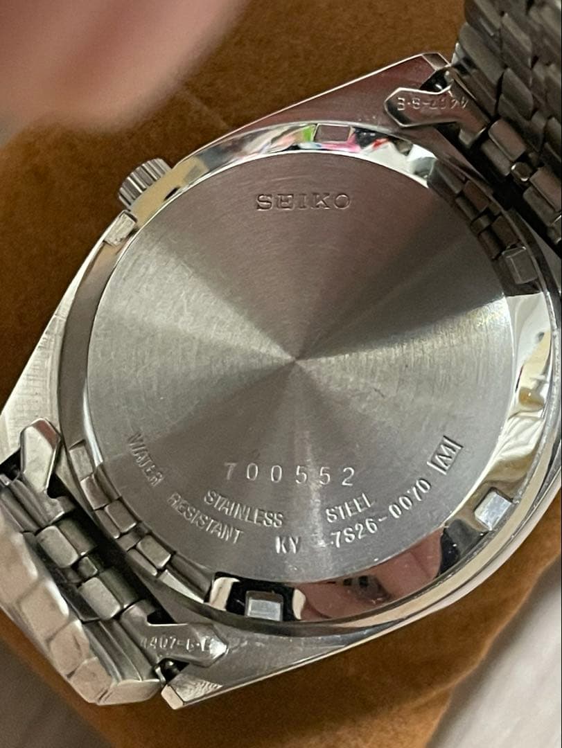 セイコー5 自動巻き 腕時計 ダークブルー